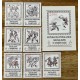 ALBANIA 1977 SERIE COMPLETA DE ESTAMPILLAS NUEVAS MINT + HOJITA BLOQUE BAILES MUSICA